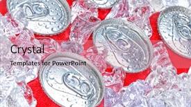  Presentation with soda - Slide deck with tabs - closeup of a group background and a coral colored foreground