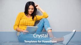  Presentation with sitting posture and computer ergonomics - Amazing PPT theme having tabs - happy young girl sitting backdrop and a teal colored foreground