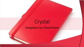 Presentation with notebook - PPT theme having tabs - notebook isolated at white background background and a red colored foreground