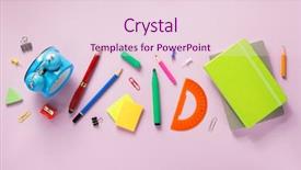  Presentation with discipline in school - Cool new slides with tabs - office and school supplies backdrop and a lemonade colored foreground