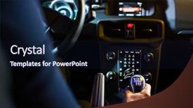  Presentation with modern color - Presentation design with new conditions - driving a car at night background and a wine colored foreground