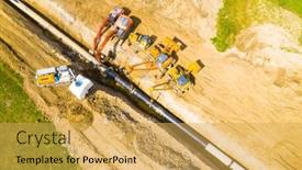  Presentation with gas pipeline - Slide deck featuring tachov-czech-republic-august-18 background and a yellow colored foreground