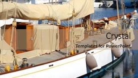  Presentation with luxury yacht - Beautiful presentation featuring tackle during the sea voyage backdrop and a coral colored foreground