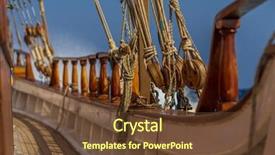  Presentation with old ship - Slides featuring tackles old sailing ship vessel background and a tawny brown colored foreground