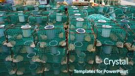  Presentation with port - Theme having tacks - ribadesella asturias fishing tacke background and a  colored foreground