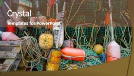  Presentation with port - Beautiful slide set featuring tacks - ribadesella asturias fishing tacke backdrop and a tawny brown colored foreground