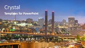  Presentation with usa - Presentation enhanced with tacoma-washington-usa-cityscape background and a teal colored foreground