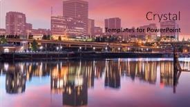  Presentation with usa - Presentation theme having tacoma-washington-usa-downtown-skyline background and a  colored foreground