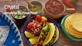  Presentation with pastor - Audience pleasing PPT layouts consisting of tacos al pastor mexican backdrop and a tawny brown colored foreground