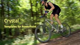  Presentation with movement - PPT theme featuring tactic movement - biker background and a tawny brown colored foreground