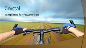  Presentation with movement - Beautiful presentation featuring tactic movement - biker backdrop and a light blue colored foreground