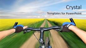  Presentation with movement - Presentation consisting of tactic movement - biker background and a light blue colored foreground