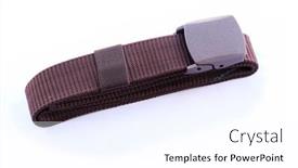  Presentation with belt conveyor aiport - Presentation design featuring tactical-belt-with-plastic-buckle background and a pink colored foreground