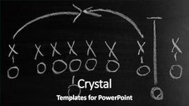  Presentation with strategy plan - Audience pleasing PPT theme consisting of tactical plan - american football game strategy written backdrop and a black colored foreground