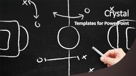  Presentation with tactics - Colorful theme enhanced with tactical plan - sport tactics backdrop and a dark gray colored foreground