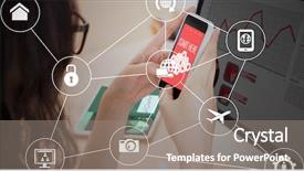  Presentation with smartphone - Amazing slides having tacticle communications - smartphone apps icons backdrop and a gray colored foreground