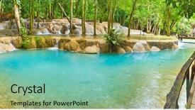  Presentation with bridge - Presentation having tado - bridge on the way background and a seafoam green colored foreground