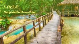  Presentation with way - Cool new presentation with tado - bridge on the way backdrop and a tawny brown colored foreground