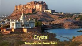  Presentation with jodhpur - Colorful theme enhanced with tado - jaswant thada mausoleum in jodhpur backdrop and a tawny brown colored foreground