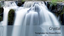  Presentation with software waterfall - Beautiful PPT layouts featuring tado - tad-pa suam waterfall southern laos backdrop and a  colored foreground