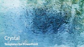  Presentation with pond - Amazing PPT theme having tado - tad poles rising backdrop and a teal colored foreground