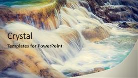  Presentation with waterfalls - Slides with tado - tat sae waterfalls beautiful landscape background and a soft green colored foreground