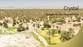  Presentation with oasis - Cool new slides with tafilalt oasis in morocco - view backdrop and a  colored foreground