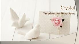  Presentation with wedding invitation - Audience pleasing PPT layouts consisting of tag greeting card or wedding backdrop and a sky blue colored foreground