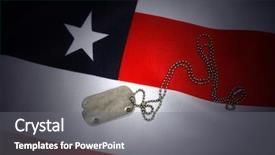  Presentation with free american flag - Presentation theme with tag on american flag free background and a gray colored foreground