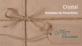 Presentation with merry christmas - Cool new PPT theme with tag with the word backdrop and a coral colored foreground