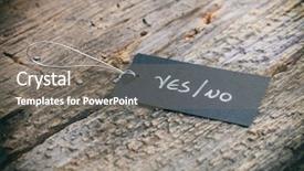  Presentation with pricing - Beautiful slide deck featuring tag with twine and yes backdrop and a gray colored foreground