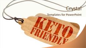  Presentation with keto - Amazing presentation theme having tags - keto friendly sign backdrop and a cream colored foreground
