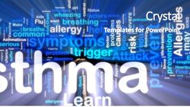  Presentation with cloud - Cool new PPT theme with tags concept illustration of asthma backdrop and a ocean colored foreground