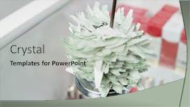  Presentation with pharmacy - Audience pleasing theme consisting of tags-in-holder-on-counter backdrop and a light gray colored foreground