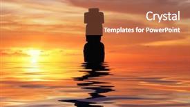  Presentation with ahu - Amazing slide deck having tahai moai of easter island backdrop and a coral colored foreground