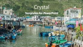  Presentation with hong kong china - Slides having tai-o-hong-kong-china background and a tawny brown colored foreground