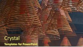  Presentation with incense - Cool new slide set with tai-po-hong-kong-12 backdrop and a tawny brown colored foreground
