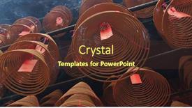  Presentation with incense - Slide set having tai-po-hong-kong-12 background and a tawny brown colored foreground