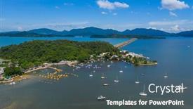  Presentation with hong kong - Slide set enhanced with tai-po-hong-kong-13 background and a ocean colored foreground