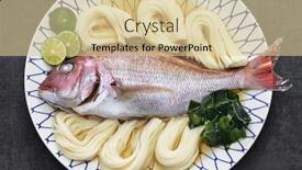  Presentation with noodle - Audience pleasing PPT theme consisting of tai-somen-japanese-very-thin backdrop and a lemonade colored foreground