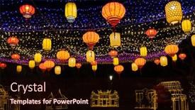  Presentation with ranch - Presentation theme enhanced with taichung-city-taiwan-feb-19rd background and a wine colored foreground