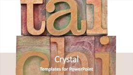  Presentation with tai chi - Presentation design enhanced with tail chi - chinese martial art background and a coral colored foreground