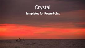  Presentation with sea - Colorful PPT layouts enhanced with tailboat-on-the-sea backdrop and a dark gray colored foreground