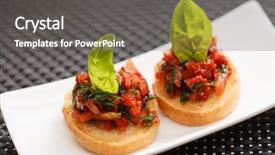  Presentation with tailgate - Beautiful PPT theme featuring tailgate - appetizer backdrop and a  colored foreground