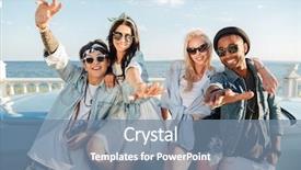  Presentation with tailgate - Amazing theme having tailgate - joyful cheerful young friends having backdrop and a seafoam green colored foreground