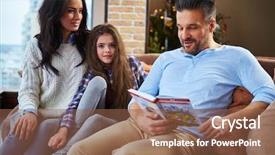  Presentation with client experience - Amazing presentation theme having tailor and satisfied senior client backdrop and a  colored foreground