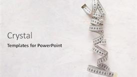  Presentation with tape measure - Audience pleasing slide deck consisting of tailor-or-sewing-tape-measure backdrop and a white colored foreground