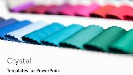  Presentation with thread - Slide set consisting of tailor-s-workplace-thread-spools background and a white colored foreground