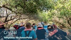  Presentation with mangrove - Cool new presentation theme with tainan-city-taiwan-april-22th backdrop and a ocean colored foreground