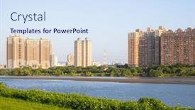  Presentation with taipei - Presentation with taipei-city-in-riverside and a sky blue colored foreground